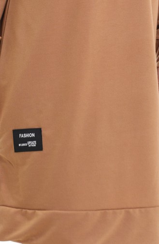 Armalı Tunik 0012-22 Sütlü kahve
