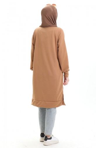 Armalı Tunik 0012-22 Sütlü kahve