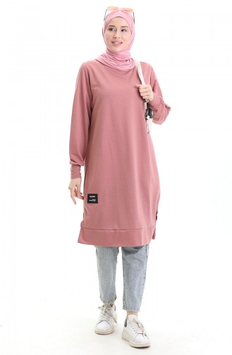 Armalı Tunik 0012-26 Gül Kurusu