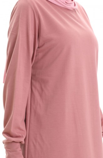 Armalı Tunik 0012-26 Gül Kurusu
