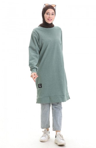 Armalı Tunik 0012-28 Çağla Yeşili