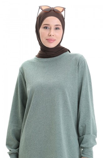 Armalı Tunik 0012-28 Çağla Yeşili