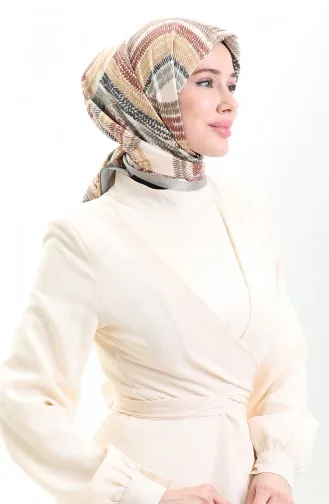 Écharpe En Rayonne Karaca 81055-02 Vert Moutarde 81055-02