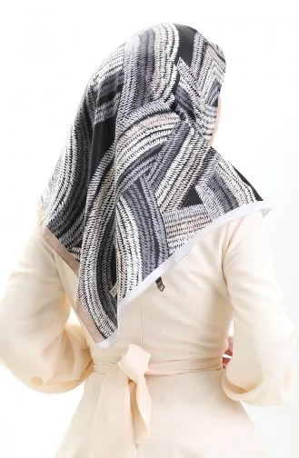 Écharpe En Rayonne Karaca 81055-05 Noir Blanc 81055-05