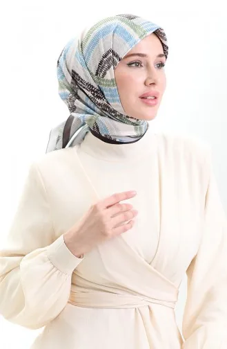 Karaca Rayon Sjaal 81055-06 Zwart Groen 81055-06