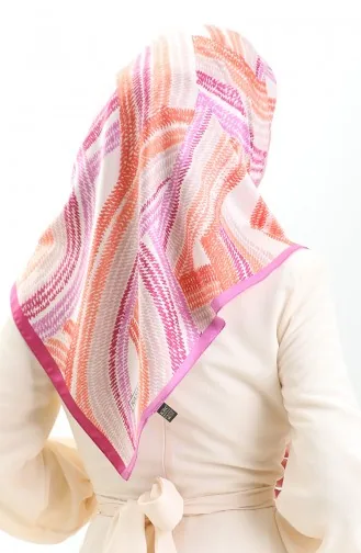 Karaca Rayon Sjaal 81055-10 Fuchsia Oranje 81055-10