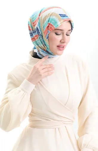 Karaca Echarpe Rayonne 81055-12 Bleu Marine Orange 81055-12