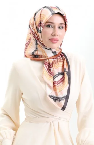 Karaca Rayon Scarf 81055-13 Black Mustard 81055-13