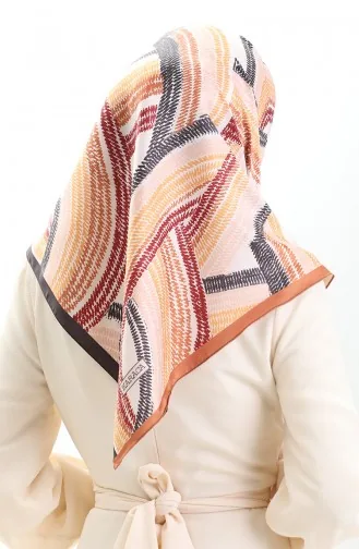 Karaca Rayon Scarf 81055-13 Black Mustard 81055-13