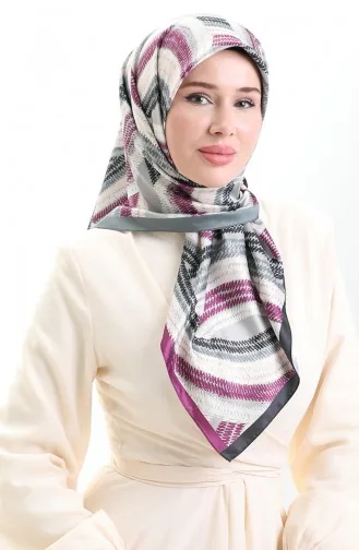 Écharpe En Rayonne Karaca 81055-14 Noir Violet 81055-14