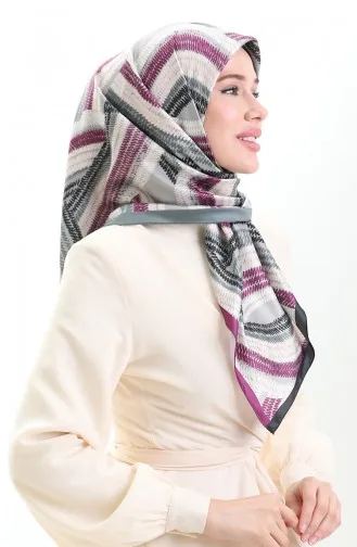 Écharpe En Rayonne Karaca 81055-14 Noir Violet 81055-14