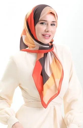 Karaca Soft Scarf 81056-03 Orange Black 81056-03