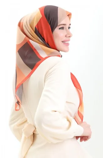 Karaca Soft Scarf 81056-03 Orange Black 81056-03