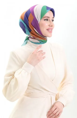 Karaca Weicher Schal 81056-04 Altersgrün Lila 81056-04