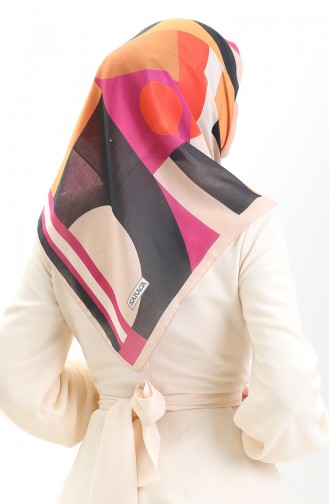 Karaca Soft Eşarp 81056-05 Bej Oranj