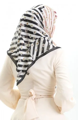 Karaca Zachte Sjaal 81057-07 Zwart Rood 81057-07