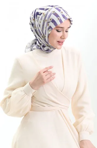Karaca Soft Scarf 81057-08 Lilac White 81057-08