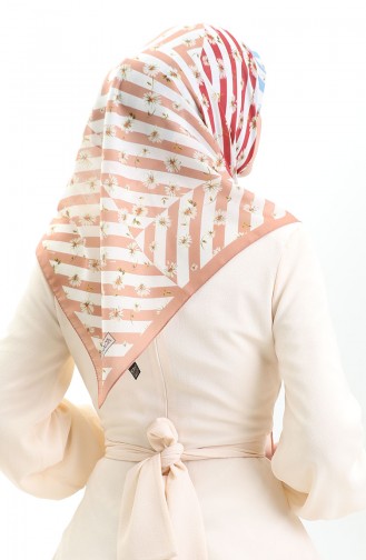 Karaca Soft Eşarp 81057-09 Camel Beyaz