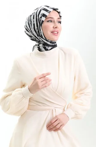 Karaca Soft Scarf 81057-12 Black White 81057-12