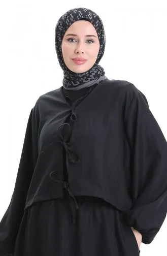 Ensemble Deux Pièces Chemisier Et Jupe En Dentelle 2066-01 Noir 2066-01