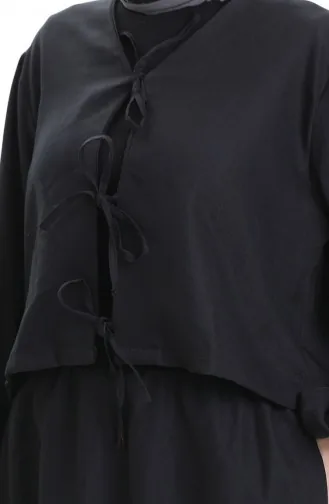 Ensemble Deux Pièces Chemisier Et Jupe En Dentelle 2066-01 Noir 2066-01