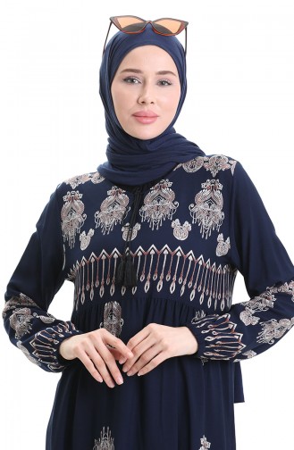 Robe Hijab Bleu Marine 4078-03