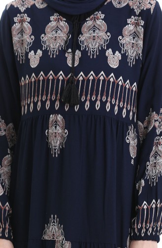 Robe Hijab Bleu Marine 4078-03