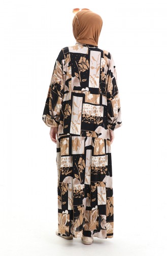 Robe Hijab Café au lait 2067-01