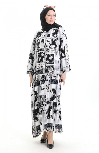 Robe Hijab Blanc 2067-03