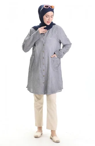 Authentische Tunika 0540-03 Grau 0540-03