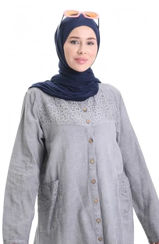 Authentische Tunika 0540-03 Grau 0540-03