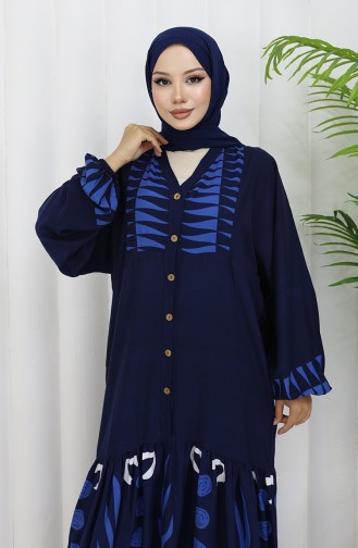 Robe Hijab Bleu Marine 0075-02