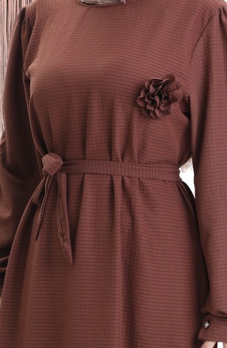 Braun Hijab Kleider 2043-03