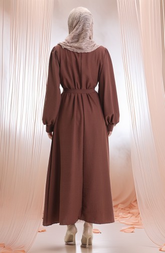 Braun Hijab Kleider 2043-03