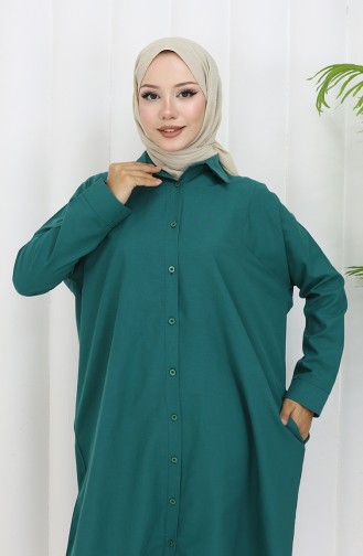 Smaragdgrün Tunikas 4066-05