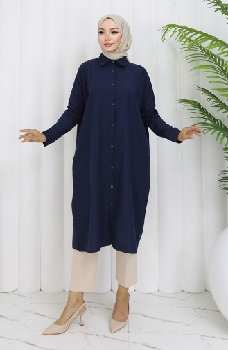 Reglan Kol Tunik 4066-07 Lacivert