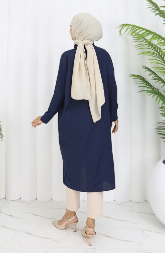 Reglan Kol Tunik 4066-07 Lacivert