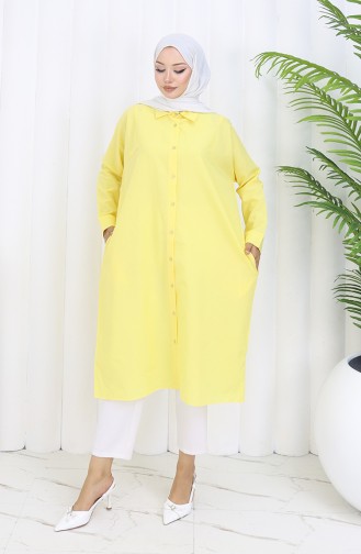 Reglan Kol Tunik 4066-10 Sarı