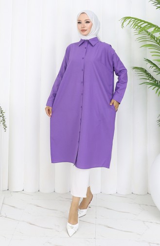Reglan Kol Tunik 4066-11 Lila