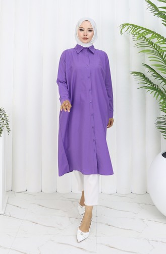 Reglan Kol Tunik 4066-11 Lila