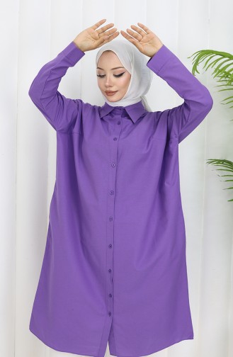 Reglan Kol Tunik 4066-11 Lila