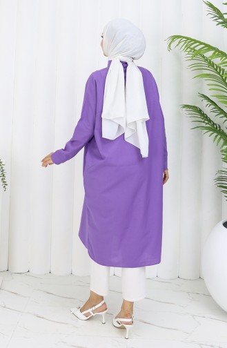 Reglan Kol Tunik 4066-11 Lila
