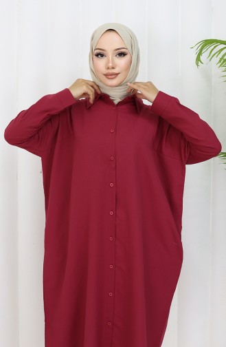 Reglan Kol Tunik 4066-13 Bordo