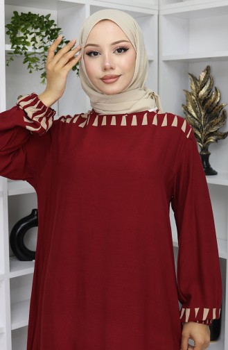Braun Hijab Kleider 0084-03