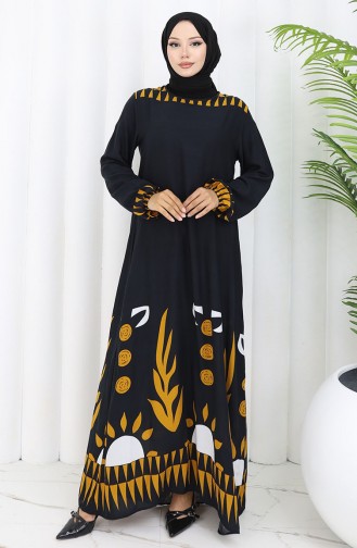 Weinrot Hijab Kleider 0084-04