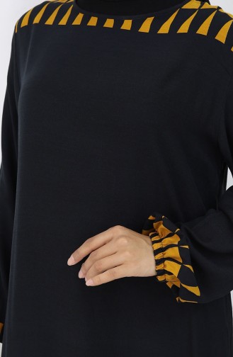 Weinrot Hijab Kleider 0084-04