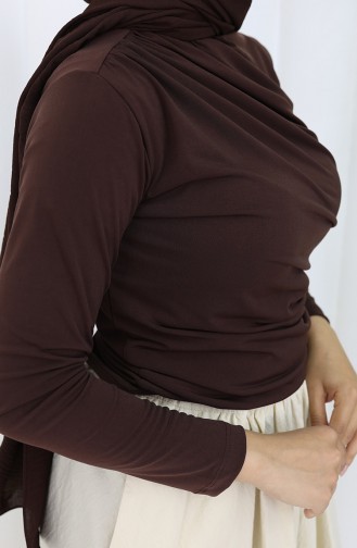 Brown Blouse 52103-02