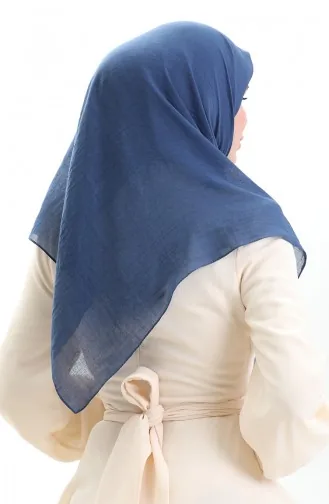 Écharpe Douce En Coton 70282-15 Bleu Denim 70282-15
