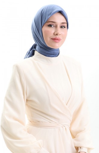 Pamuklu Soft Eşarp 70282-16 İndigo