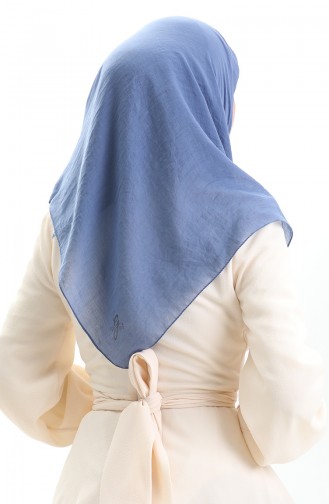 Pamuklu Soft Eşarp 70282-16 İndigo